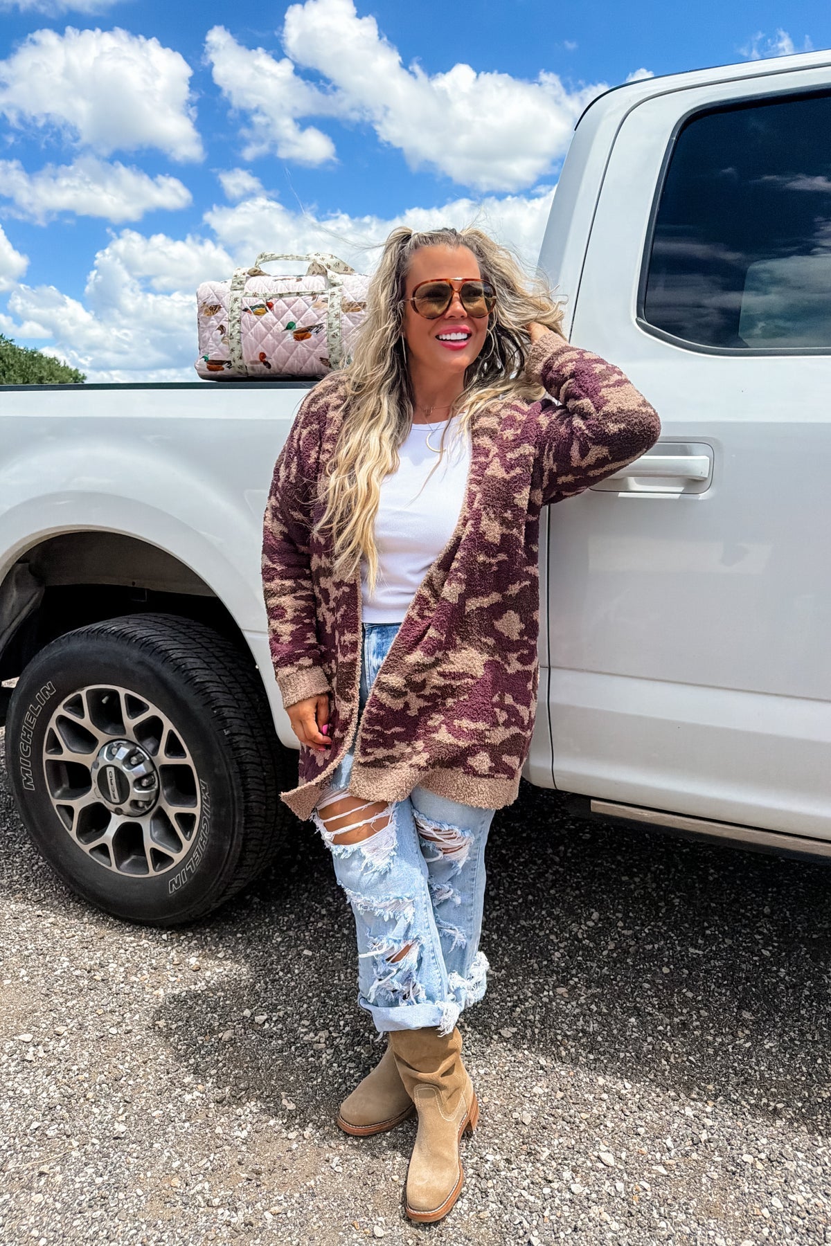 Prebook Camo Cloud Cardi