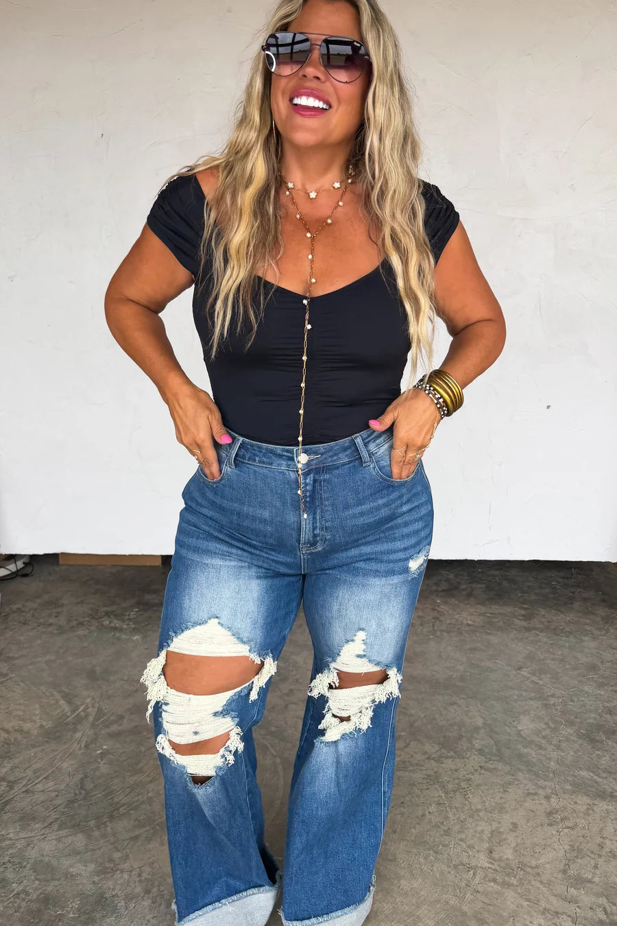 Prebook Famous Blakeley Distressed Jeans