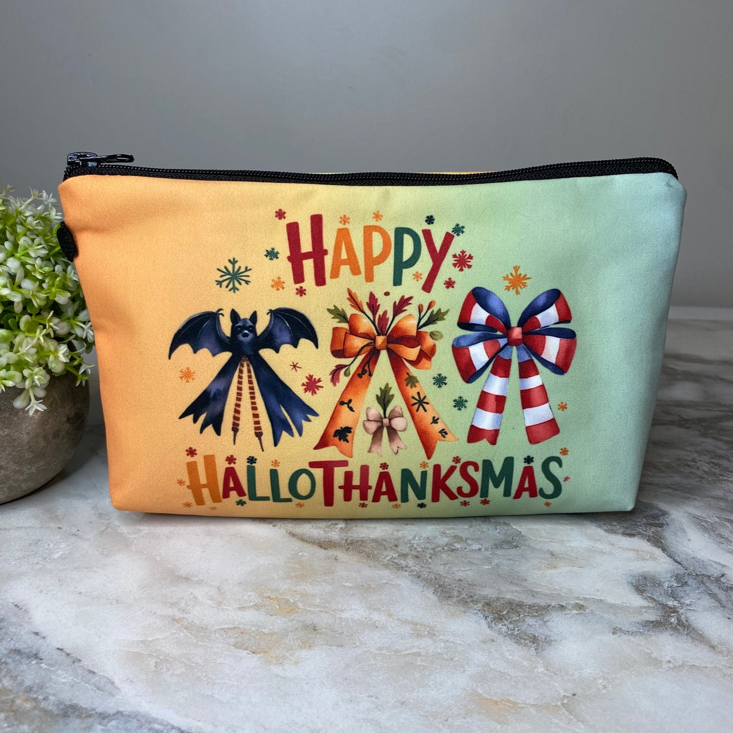 Pouch - Happy HalloThanksMas