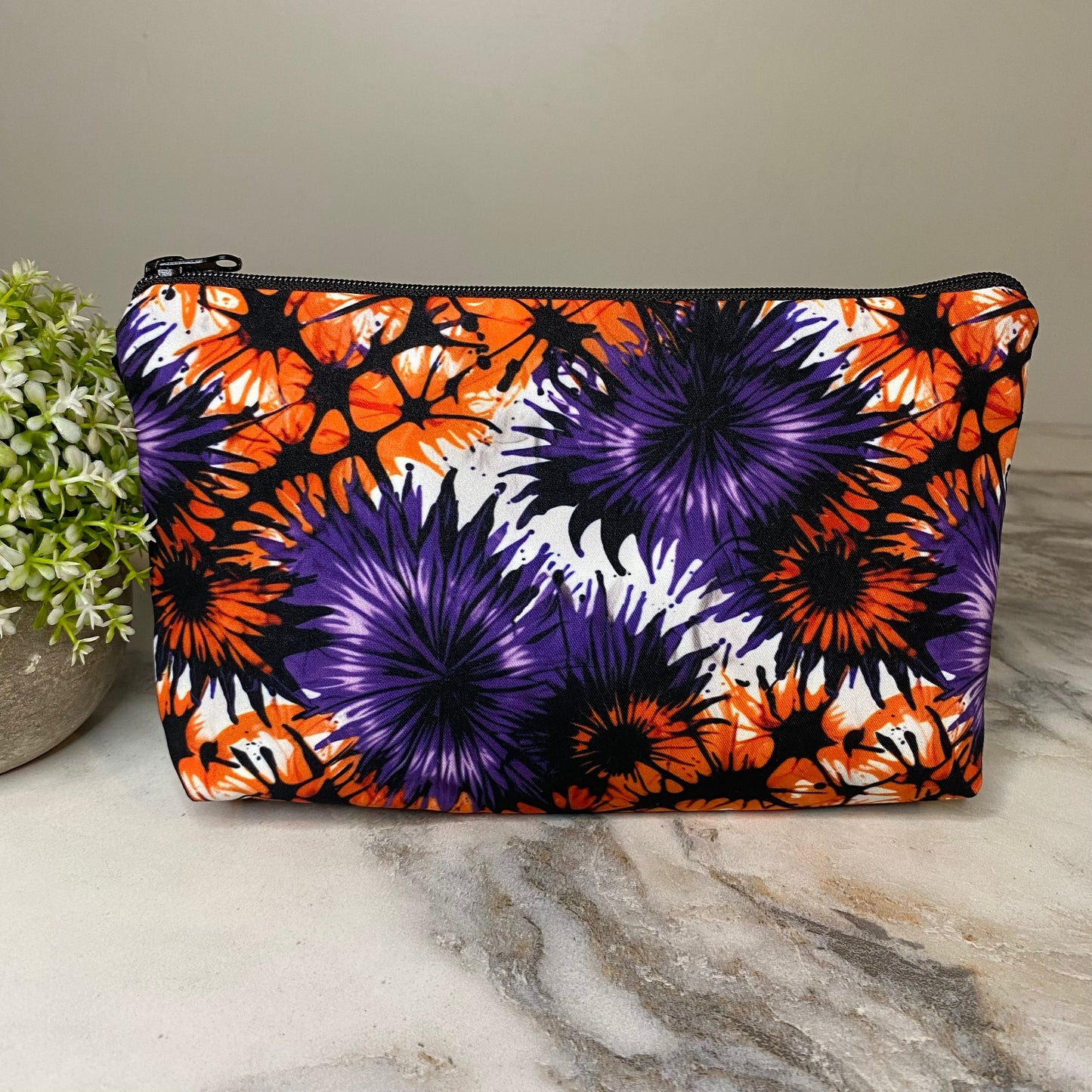 Pouch - Halloween - Orange Purple Bursts