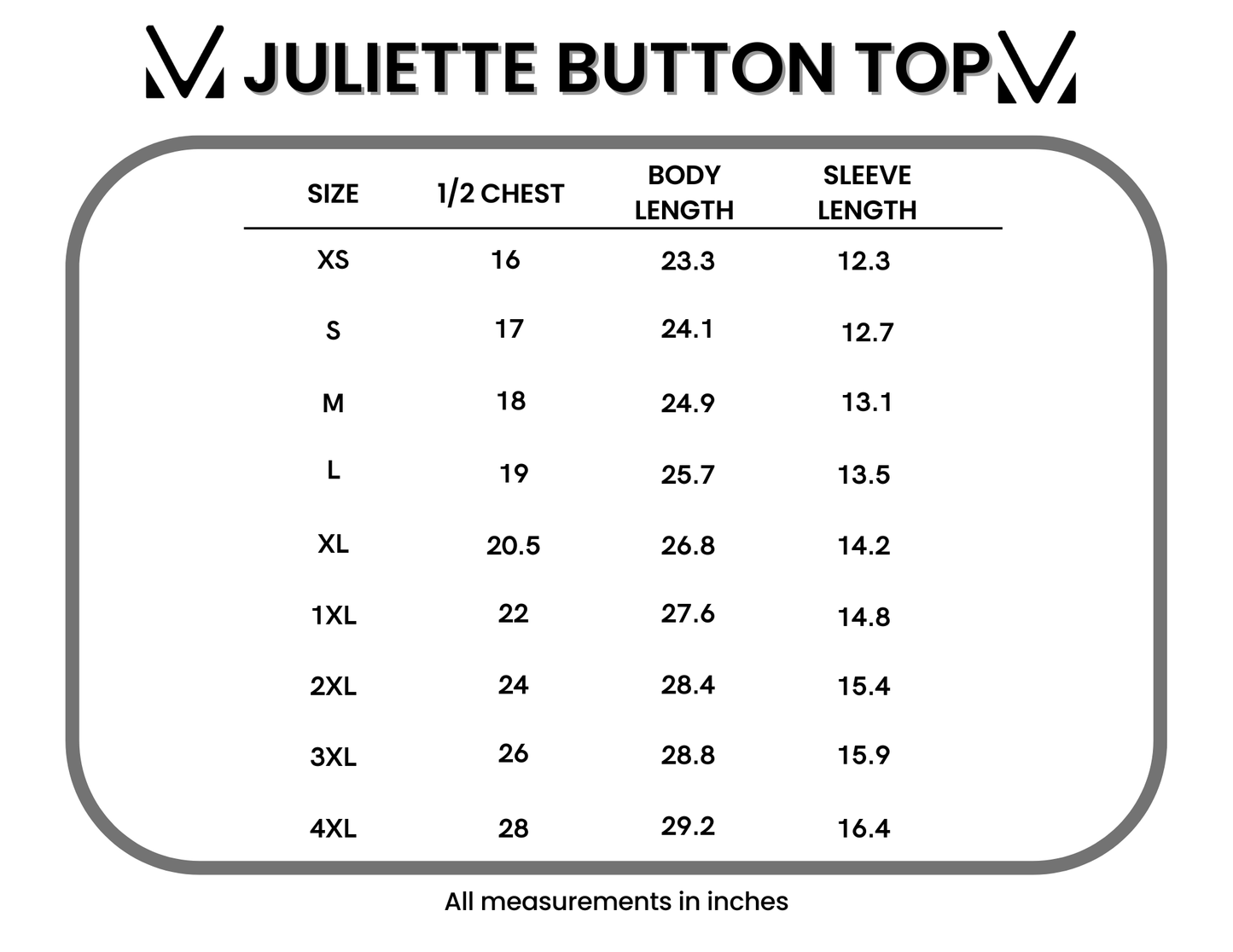 Juliette Button Top - Blue