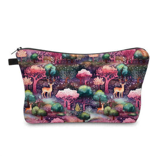 Pouch - Purple Rainbow Deer Forest