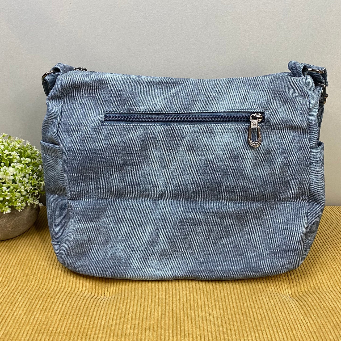 Laura Purse - Denim Suede