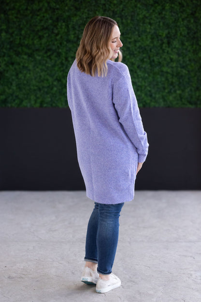 Madison Cozy Cardigan - Lavender