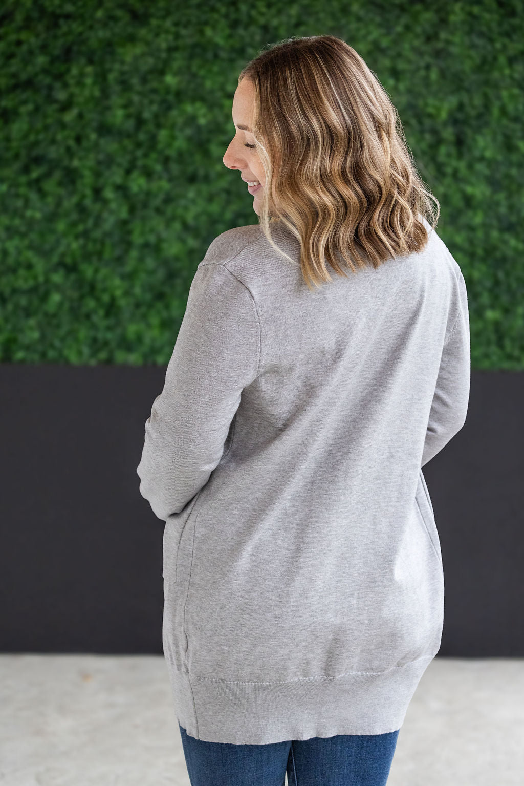 High Pocket Cardigan - Grey FINAL SALE