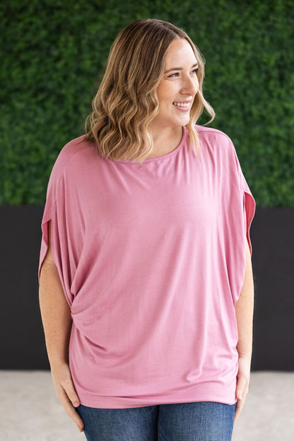 Darcy Dolman Top - Rose