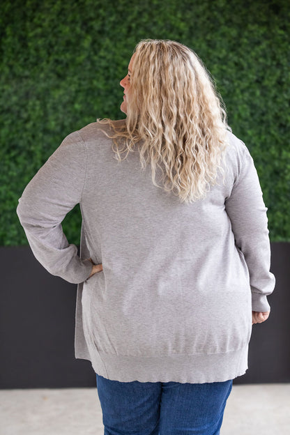 High Pocket Cardigan - Grey FINAL SALE