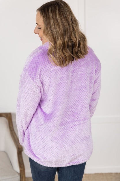 Fleece Shacket - Lavender