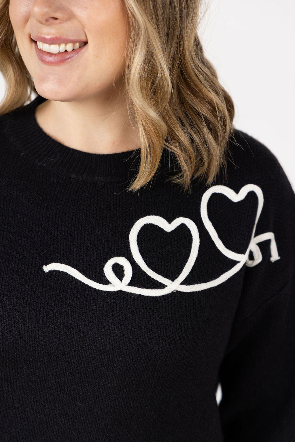 Black Hearts Sweater