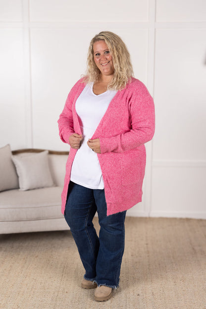 Madison Cozy Cardigan - Pink