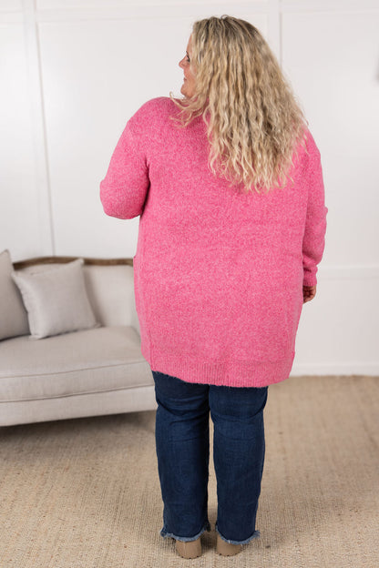 Madison Cozy Cardigan - Pink