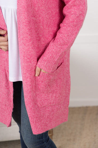 Madison Cozy Cardigan - Pink