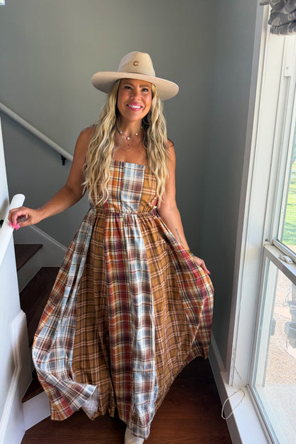 Prebook THE ASHFORD PLAID MAXI DRESS