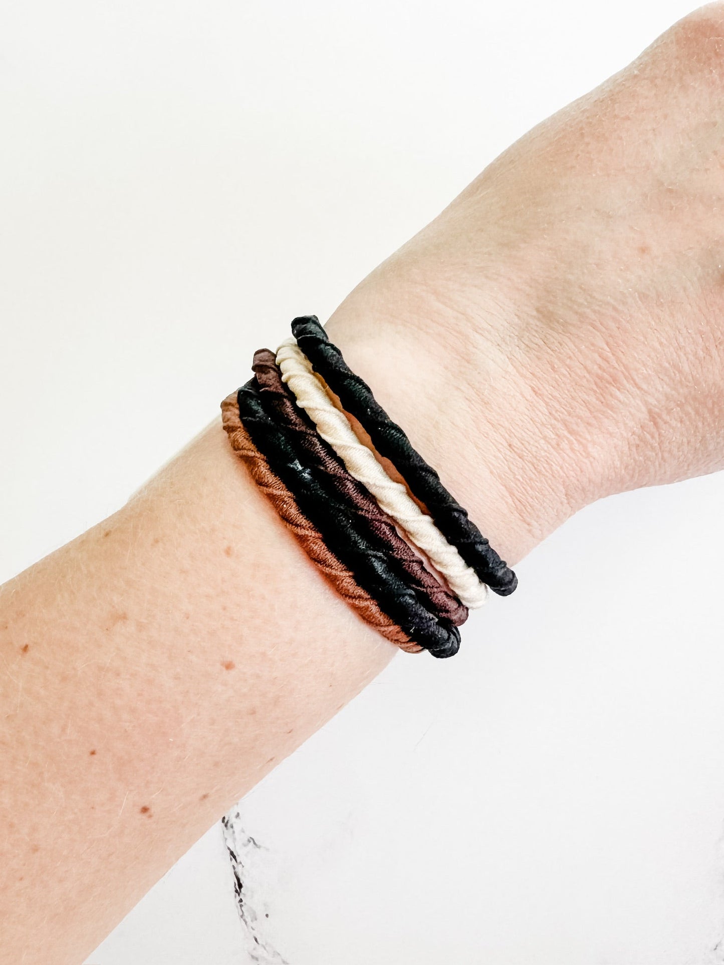 Hair Tie Bracelet Sets - Neutral Ropes