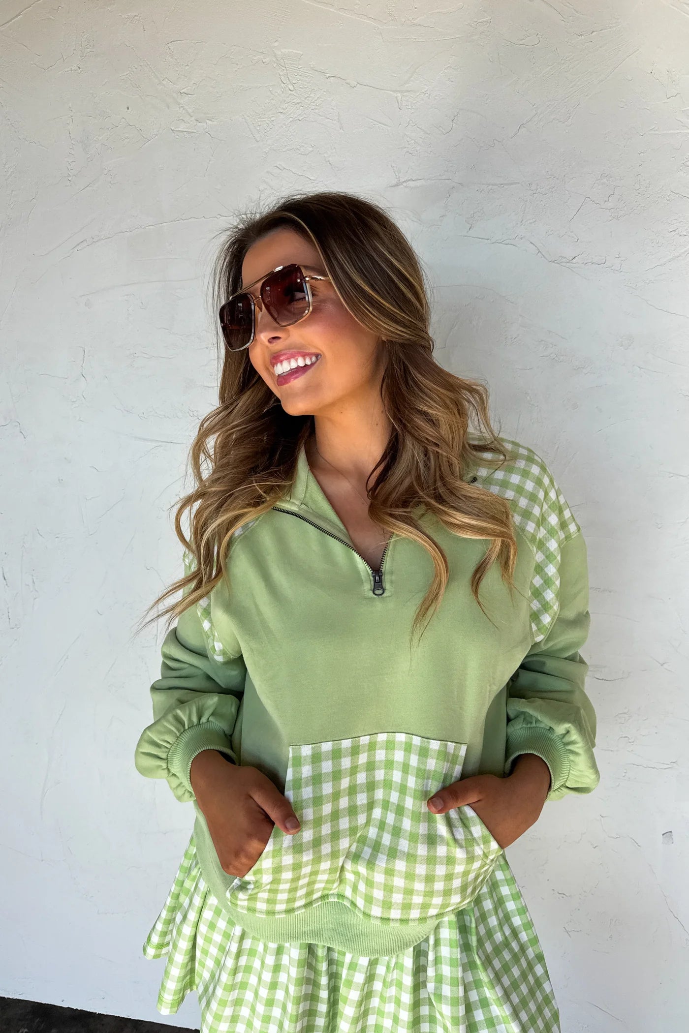 PREORDER- JUST LIVING QUARTER ZIP PULLOVER