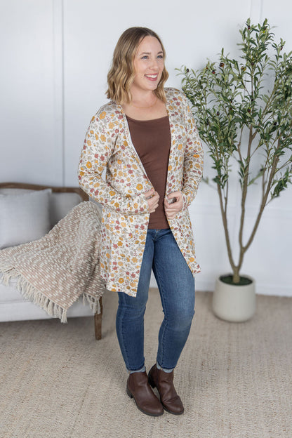 Classic Cardigan - Fall Vintage Floral FINAL SALE
