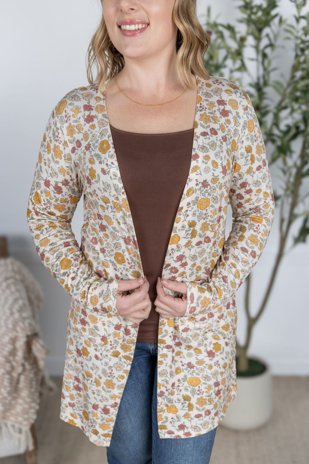 Classic Cardigan - Fall Vintage Floral FINAL SALE