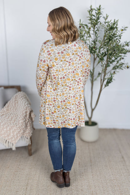 Classic Cardigan - Fall Vintage Floral FINAL SALE