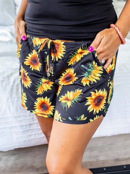 Lounge Shorts-#6-Sunflower