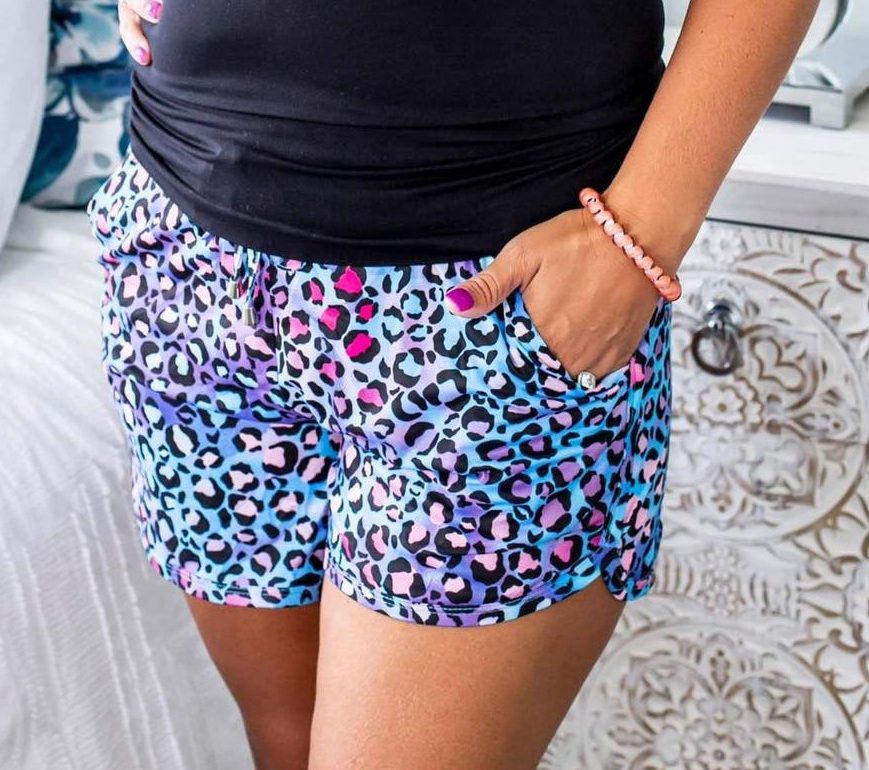 Lounge Shorts-#5-Colorful Leopard