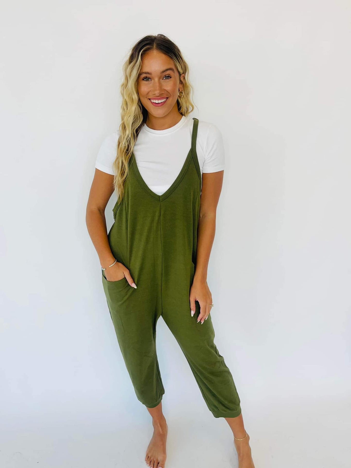 Becky Romper-#4-Olive