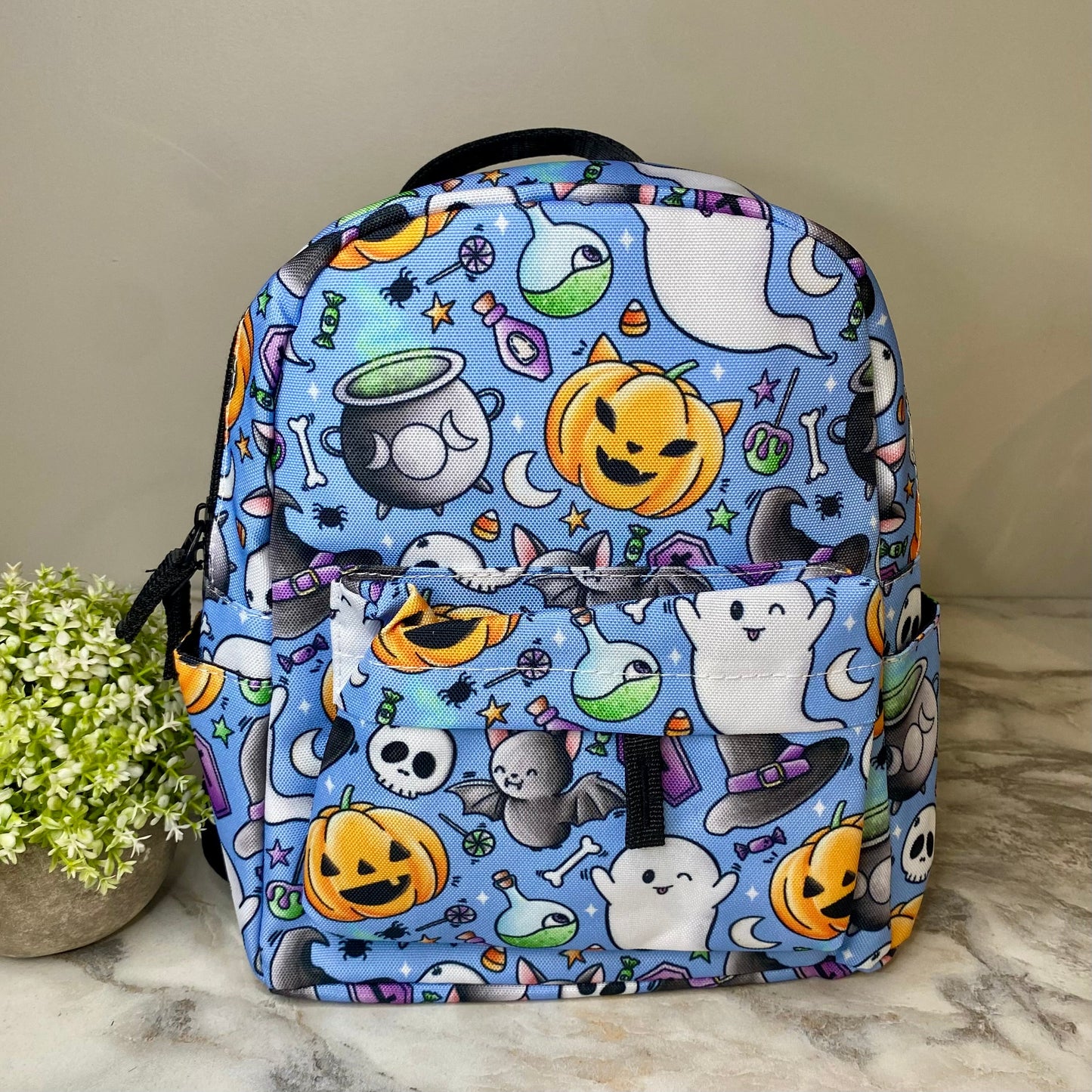 Mini Backpack - Halloween - Blue Friends