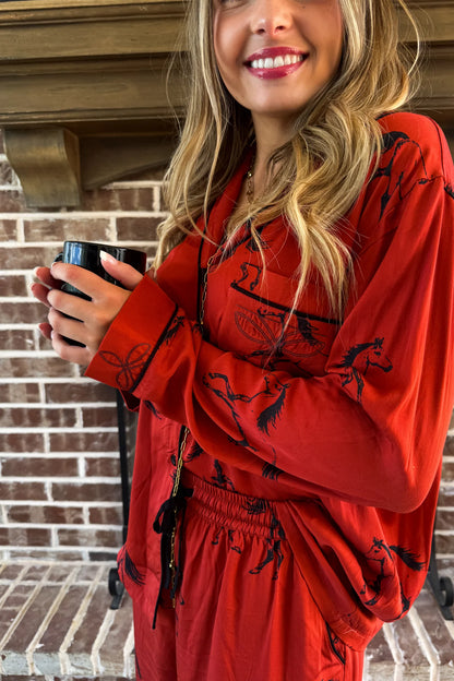 Prebook WESTERN NIGHTS LUXE PJ SET