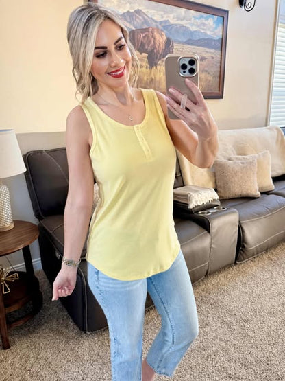 Alison Henley Tank - Yellow