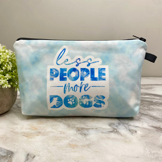 Pouch - Less People More Dogs Blue