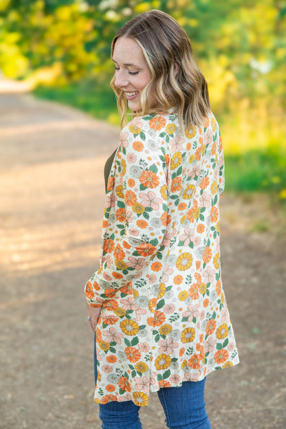 Classic Cardigan - Fall Boho Floral