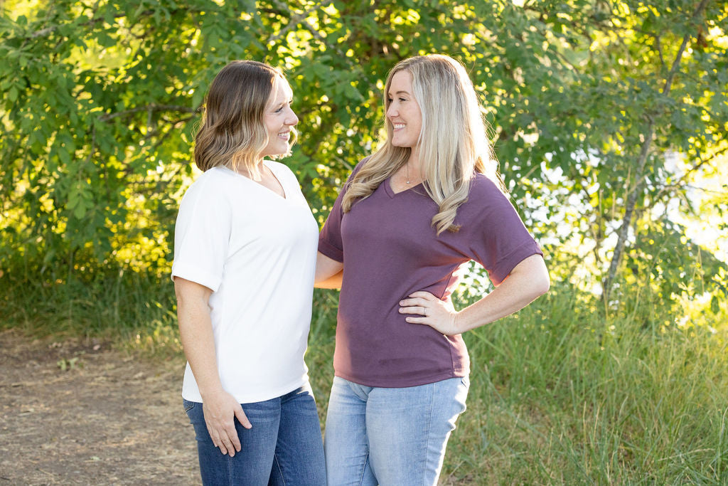 Selene Relaxed Top - Amethyst