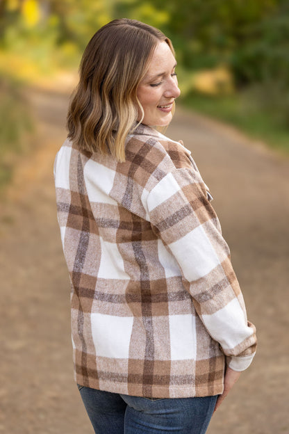 Norah Plaid Shacket - Neutral Tones