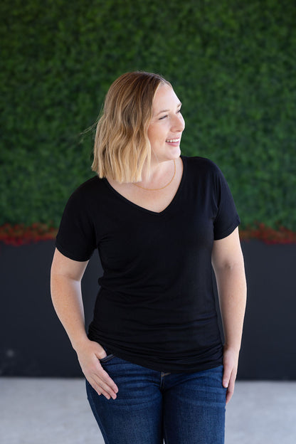 Chloe Cozy Tee - Black