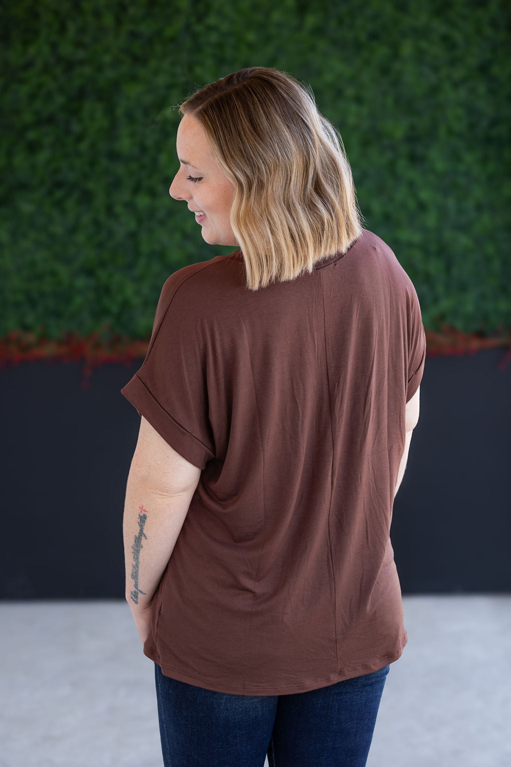 Sierra Pocket Top - Brown FINAL SALE