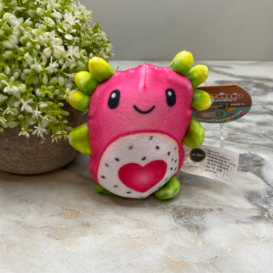 Bubble Stuffed Squishy Friends Toy - Fruit Mashup - Dragonfruit-Axolotl