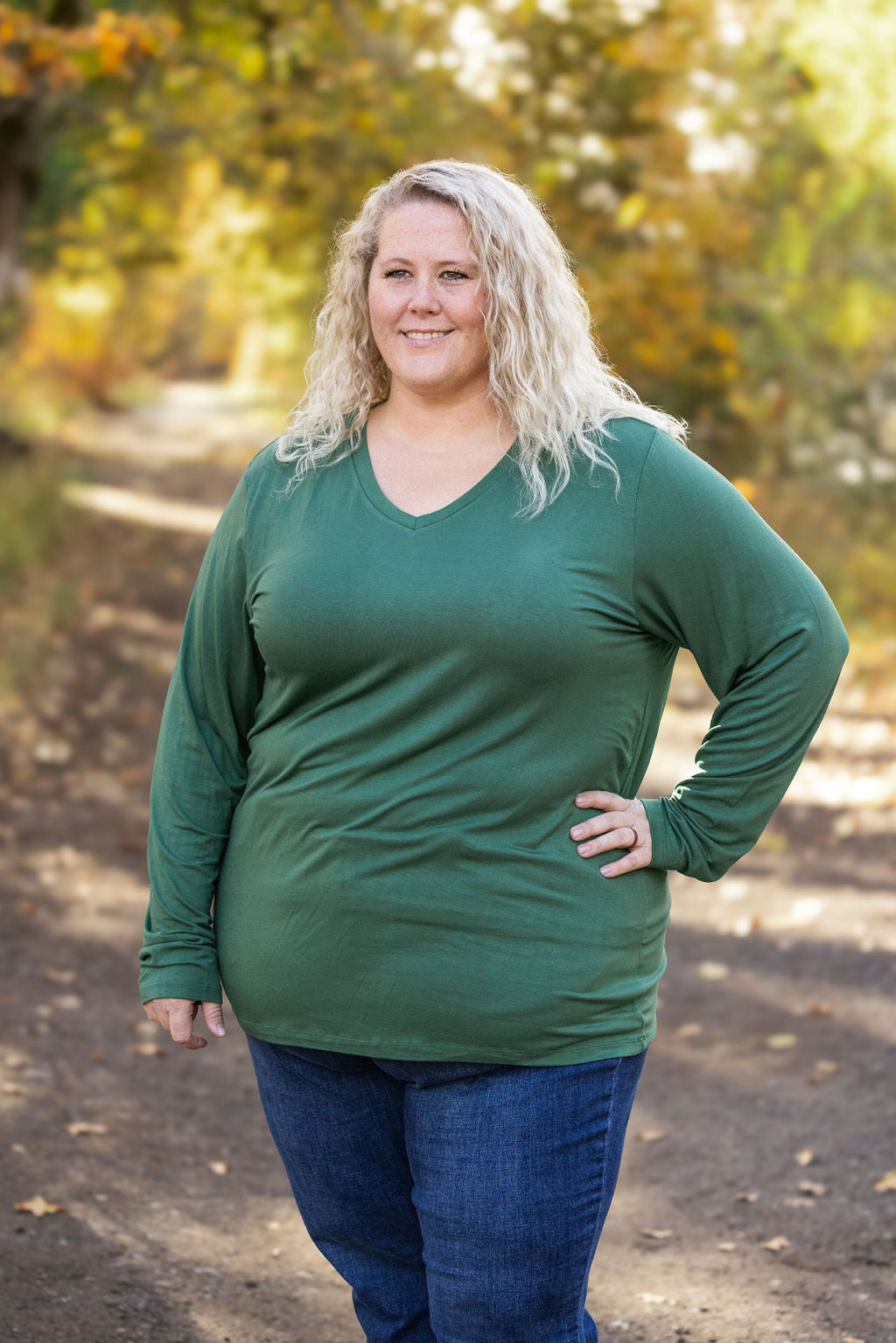 Larissa Long Sleeve - Evergreen