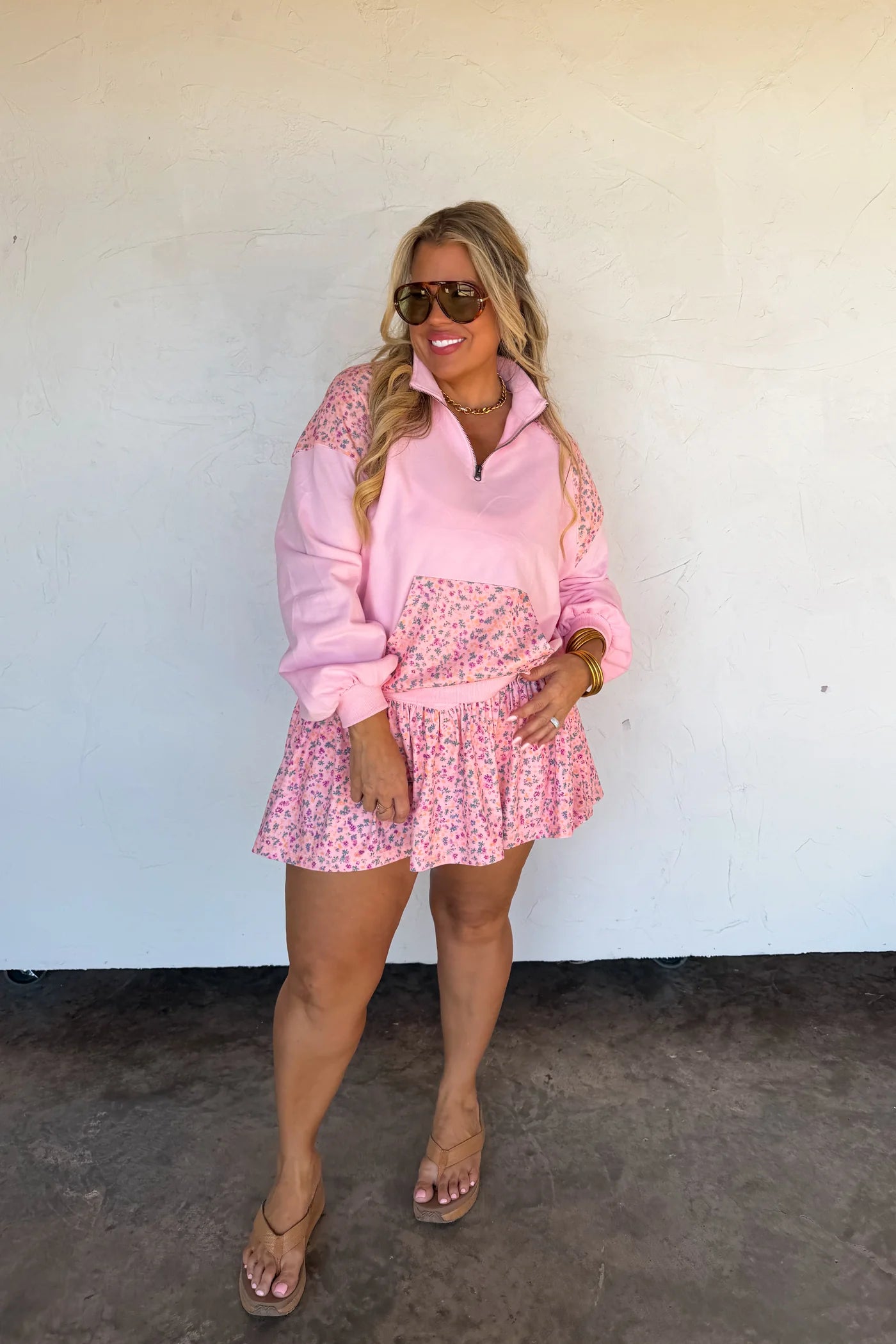 PREORDER- JUST LIVING QUARTER ZIP PULLOVER