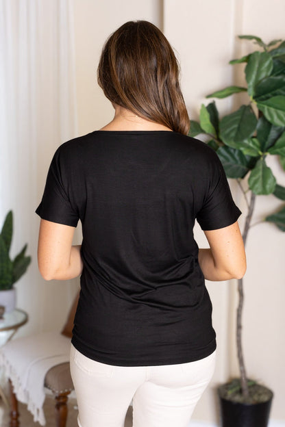 Chloe Cozy Tee - Black