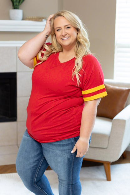 Kylie Tee - Kansas City Red and Yellow