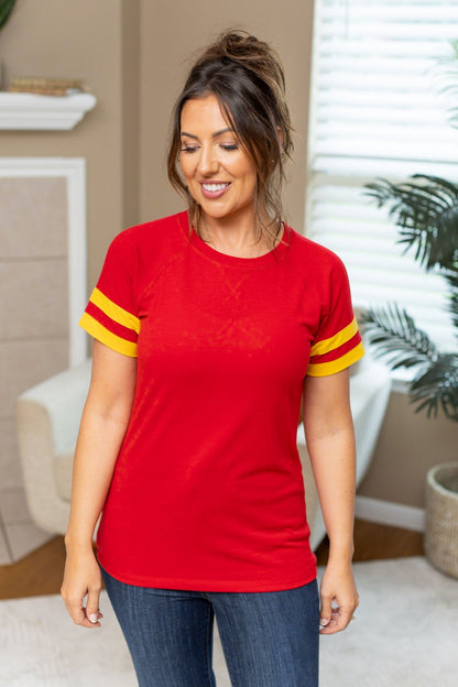 Kylie Tee - Kansas City Red and Yellow