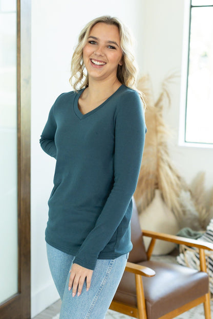 Leah Long Sleeve Top - Teal