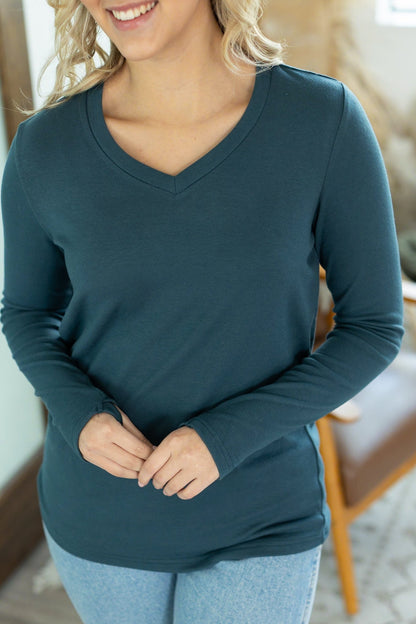 Leah Long Sleeve Top - Teal