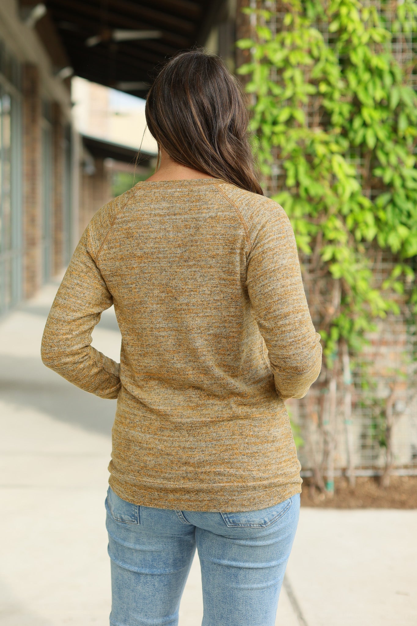 Hannah Pocket Pullover - Mustard