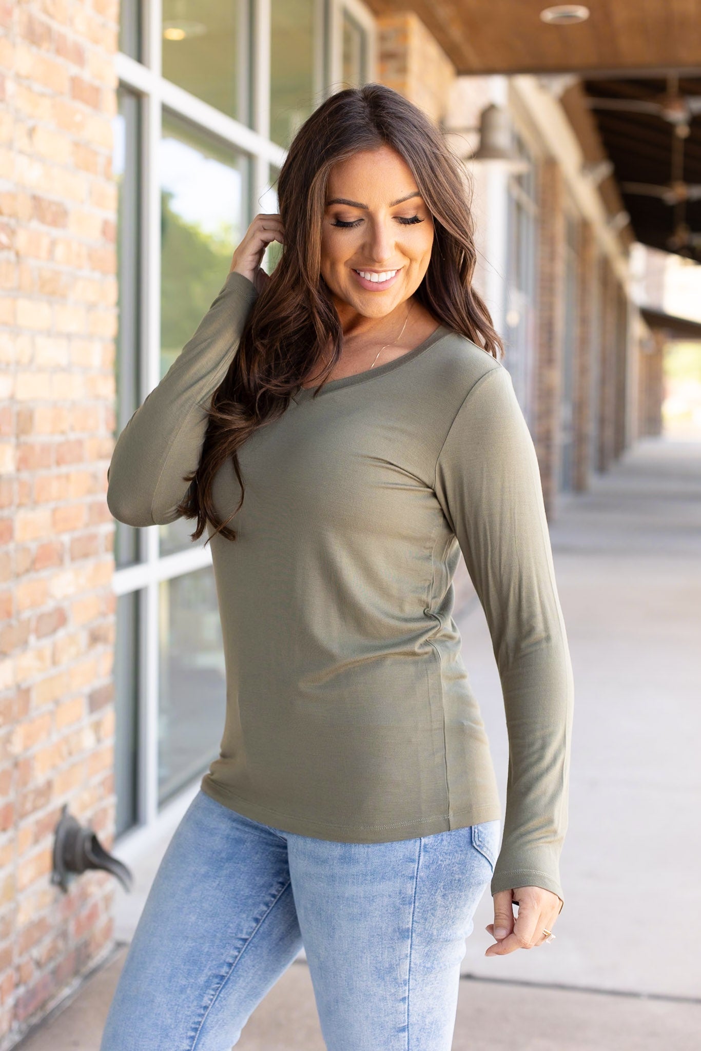 Larissa Long Sleeve - Olive