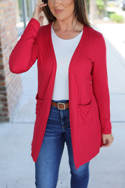 Classic Cardigan - Red