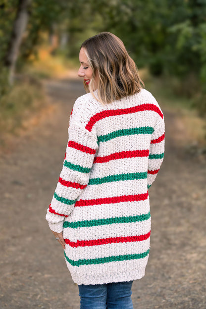 Christmas Stripe Cardigan