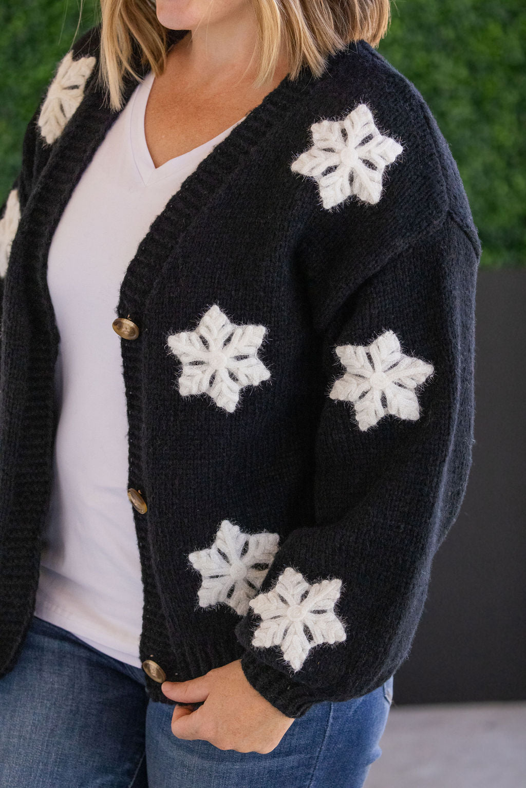 Snowflake Cardigan - Black