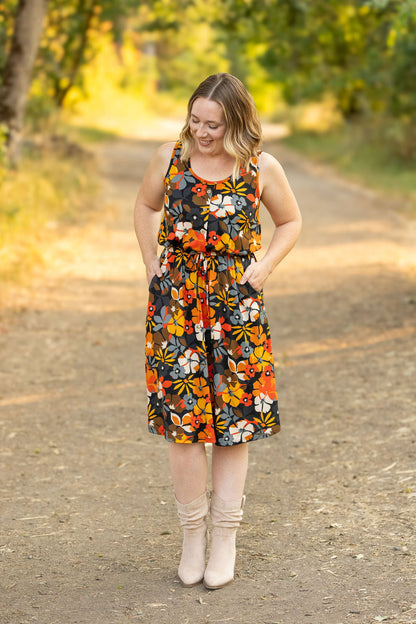 Sadie Dress - Fall Floral Mix