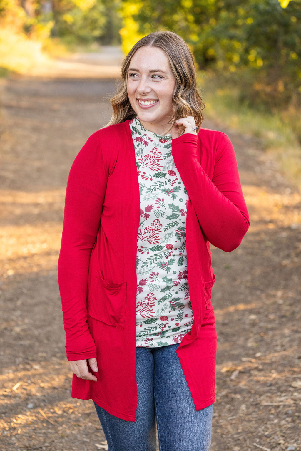 Blair Long Sleeve Top - Holiday Berry