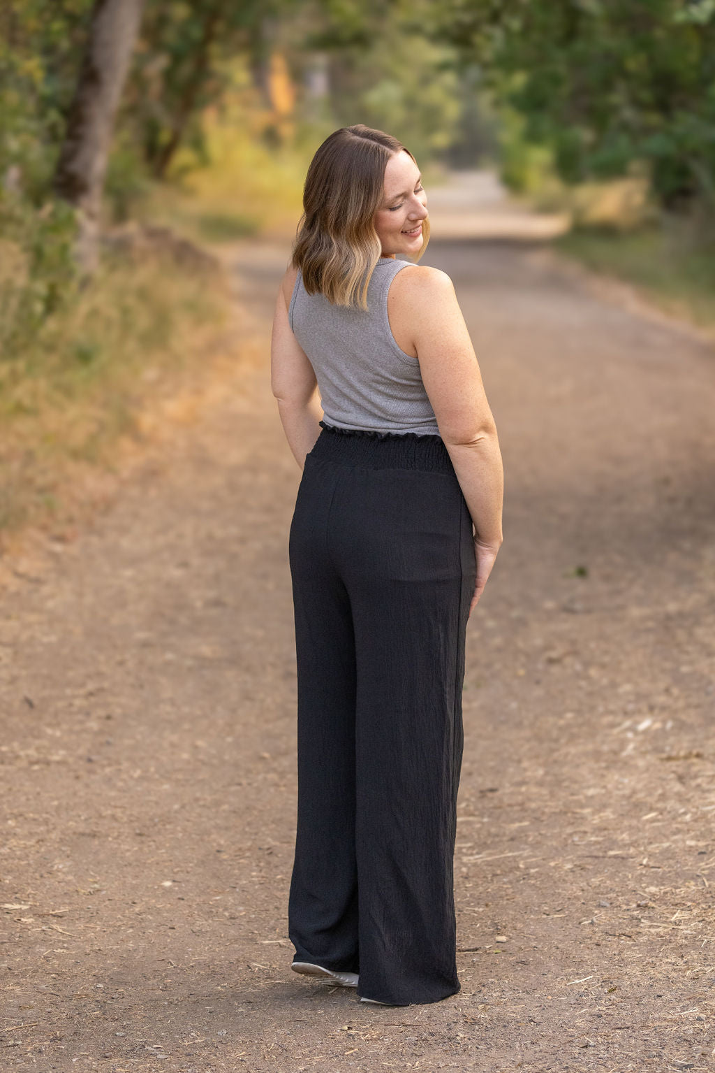 Presley Palazzo Pants - Black | Women's Wide-Leg Pants